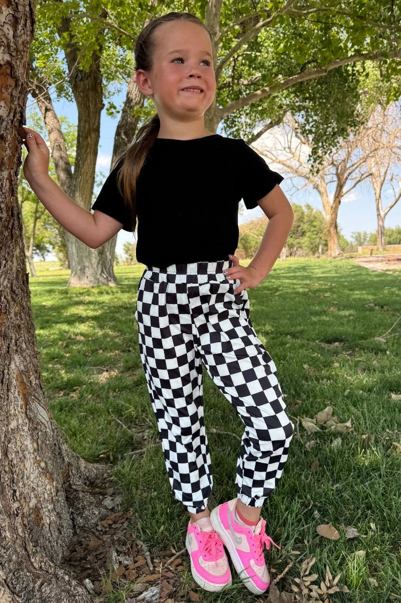 Funky Checkered Kids Pants