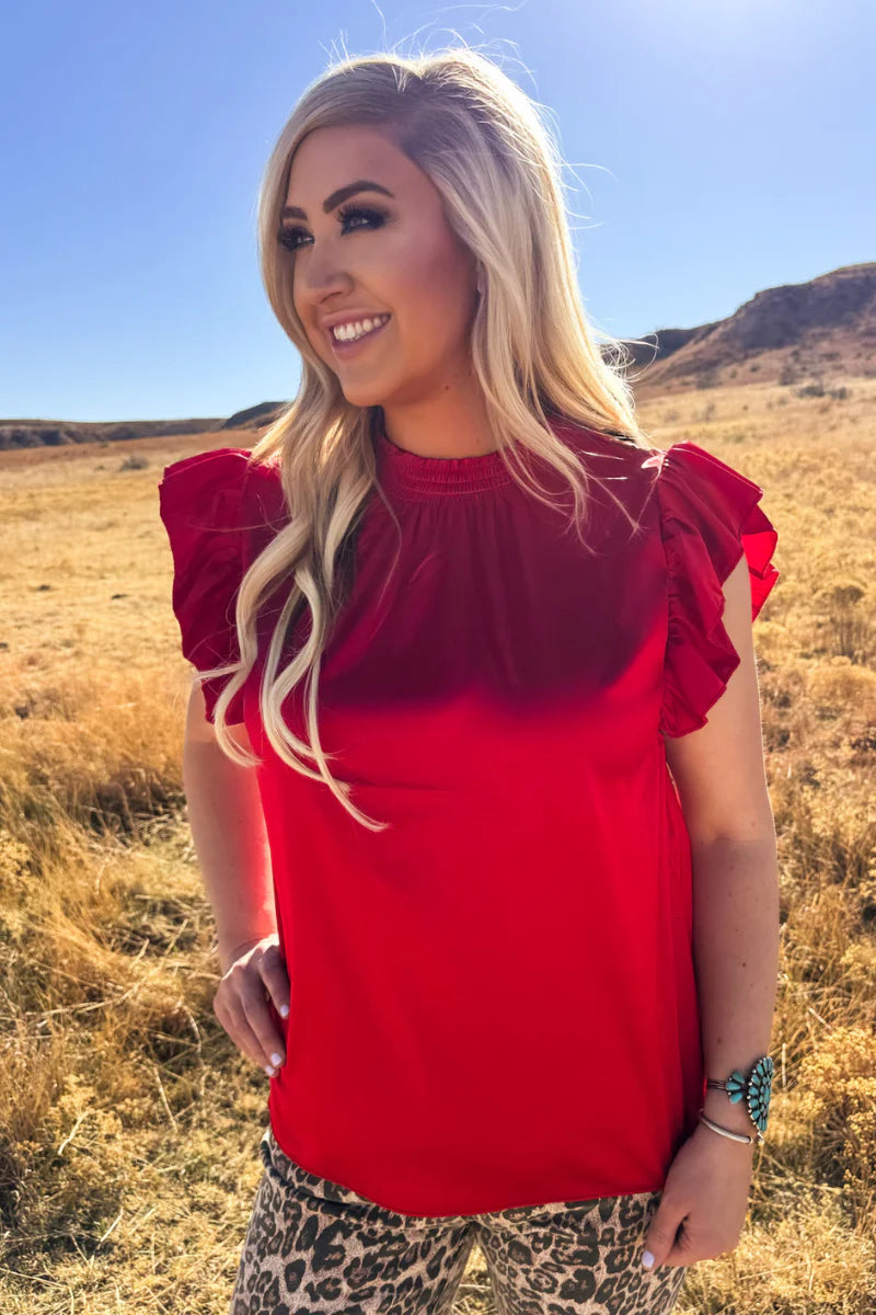 Pretty In Red Top